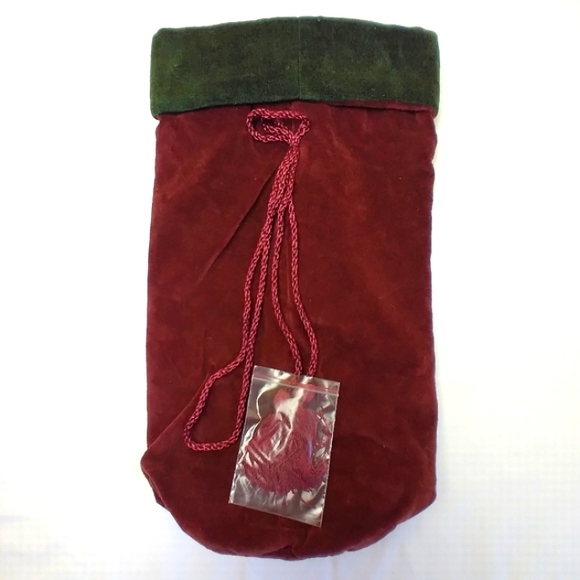 Pottery Barn Velvet Wine Bag Multi Color Trio Set - Picture 6 of 11